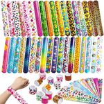 JOYIN 144 Pcs Slap Bracelets for Ki