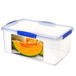 Sistema KLIP IT Food Storage Container | 9.6 L | Stackable & Airtight Fridge/Freezer Food Box with Lid | BPA-Free Plastic | Blue Clips | 1 Count