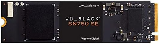 Western Digital BLACK 250GB SN750 SE NVMe Internal Gaming SSD Solid State Drive - Gen4 PCIe, M.2 2280, Up to 3,600 MB/s - WDS250TGB0E, WDS250G1B0E