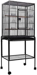 i.Pet Bird Cage Parrot Aviary Pet Stand-alone Budgie Perch Wheels Castor Large 160cm