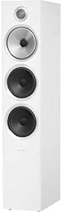 Bowers & Wilkins 703 S2 Floorstanding Speaker - High-Performance Tower Speaker, Aerofoil Woofers with Flowport Technology & Carbon Dome Tweeter, Standing Speaker for Home Stereo System, Satin White