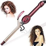 Small Barrel Curling Iron 13mm Mini Curling Wand For Short Hair, Thin Curling Wand Skinny Hair Wand Small Hair Curler Adjustable Temp Curling Tongs For Long Hair Small Curls Curling Iron Small Curls