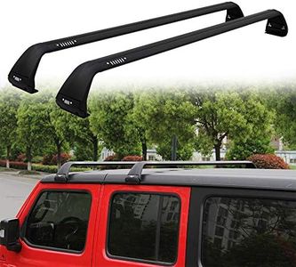 Snailfly Black Luggage Roof Rack Fit for 2007-2023 Jeep Wrangler JK JL Gladiator JT 2&4 Door Cross Bars