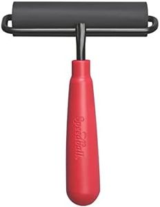 Speedball Craft Hard Rubber Brayer, 4-Inch 80 Durometer Roller with Wire Frame - 4 Inches