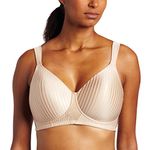 Playtex Women's Secrets Perfectly Smooth Wire Free Bra,Nude Stripe,44D