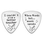 JMIMO Music Teacher Guitar Pick Teacher Appreciation Gifts for Women Men Thank You Gifts for Teacher