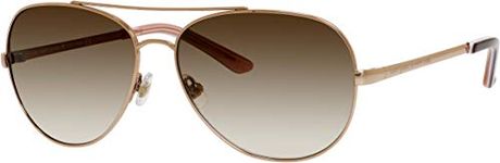 Kate Spade Avaline/S 0AU2 58MM Rose Gold/Brown Gradient Aviator Sunglasses for Women + FREE Complimentary Eyewear Kit