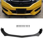 AUTO MT 3PC Universal JDM ABS Front Bumper Splitter Car Front Lip Chin Bumper Body Kit Front Bumper Lip Splitter Protection Splitter Bumper Splitter Spoiler