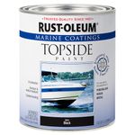 Rust-Oleum 207006 Marine Topside Paint, Black, 1-Quart