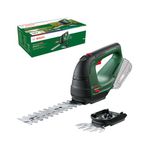 Bosch Home and Garden 0600857070 Bosch Cordless AdvancedShear 18V-10 (1 2.0 Ah, 18 Volt System, cuts up to 85 m² per Battery Charge, with Shrub and Grass Shear Blades, in Carton Packaging)