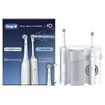 Oral-B Oral Health Center Irrigator; Waterflosser, 1 Oxyjet Nozzle, 1 Water Jet Nozzle, 1 iO4 Electric Toothbrush, 2 Toothbrush Heads, Plaque Remover for Teeth