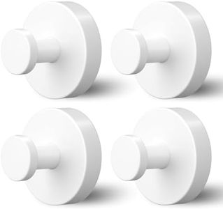 WingWider Shower Hooks for Inside Shower,Suction Cup Hooks for Glass Window,Removable Towel Hooks for Bathrooms,4 Packs(White)