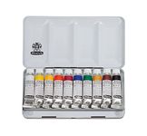 Schmincke - HORADAM® Gouache, 10 x 15 ml tubes, 72 701 097, 10 finest gouache colours in a metal box, highest concentration of pigments, luminosity and colour depth