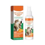 Cat Repellent Spray, Cat Deterrent Spray - Indoor & Outdoor Training Safe Cat Spray, Protect Furniture, Sofas, Rugs, Restricted Areas-for Cat Behavior, Natural, Effective Cat Repellent Spray - Orange