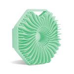 Sud Scrub Antimicrobial Silicone Body Scrubber, Exfoliating Body Scrubber for Sensitive Skin, Eco Friendly Shower Scrubber for Body, Silicone Body Brush for Showering, Lathers Well, Mint