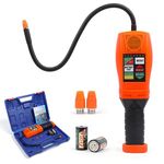 Refrigerant Leak Detector HVAC Detect All Halogen Refrigerants Gas Leak Detector with 6 Adjustable Sensitivity Freon Leak Detector AC Leak Detector Kit for R134a,R404a,R410A,CFCs,HCFCs,HFCs