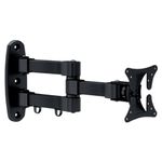 Brateck Full Motion Dual Arm Wall Mount for 13" to 27" inch LCD TV - Black