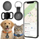 GPS Tracker for Dogs, Cat Tracker Collar No Monthly Fee, Works with Apple Find My, Real-Time Tracking Pet Location Tracker, No SIM Card,IP67 Waterproof, Black