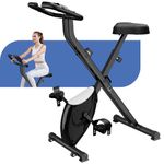 Allviate Exercise Bike 3 in 1 Foldable Fitness Bike 16 Level Indoor Stationary Bike with Pulse Sensor and LCD Monitor Magnetic X-Bike for Home & office Workout