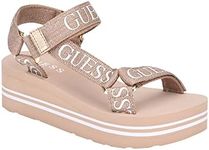 Guess Women's AVIN Wedge Sandal, Ro