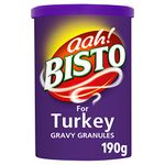 Bisto Flavoursome & Delicious Turkey Gravy Granules, Perfect for Christmas Dinners, 190g (Pack of 1)