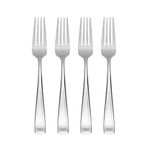 Oneida T711004H Moda Fine Flatware Dinner Fork, Set of 4, 18/10 Stainless Steel, Silverware Set