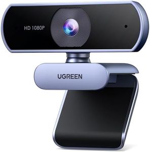 UGREEN 4K/30fps Webcam for PC, Full HD Webcam for Laptop, Clear Stereo Audio Microphone, Auto Light Correction, 70° View Web Cam USB Camera for Live Streaming, Video Calling, Conferences