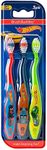 Brush Buddies Hot Wheels Toothbrush for Kids, Toddler Toothbrushes, Children's Toothbrushes, Soft Bristle Toothbrushes for Kids, 3PK