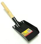 PEBBLE HUG Shovels for Digging and gardening long handle with D-Handle, BBQ Grill Ash Pan, Snow Shovel for Car, Garden Tools (WITH HAND BRUSH INCLUDED)