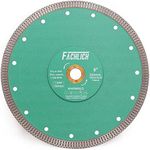 FACHLICH Diamond Porcelain Saw Blade, 8"/200MM Super Thin Dry Wet Cutting Disc with X Teeth Turbo Mesh Rim,for Ceramic Tile Porcelain Granite Marbles