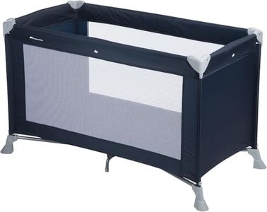 Bebeconfort Soft Dreams Lettino per bambini 0-3 Anni (0-15 kg), Culla da Campeggio con Materasso incluso in fibra di legno e schiuma (60x120 cm), Pieghevole, Borsa da trasporto, Navy Blue