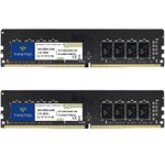 Timetec 32GB KIT(2x16GB) DDR4 2400MHz PC4-19200 Non-ECC Unbuffered 1.2V CL17 2Rx8 Dual Rank 288 Pin UDIMM Desktop PC Computer Memory RAM Module Upgrade (32GB KIT(2x16GB))