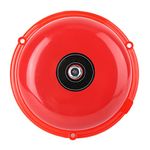 Leapiture Fire Alarm Bell Extra Loud Doorbell Chime Alarm Multi Purpose Bell Metal Fire Control Internal Strike Type Electric 100db for Home School Factory Agencies Security(12V-Red)