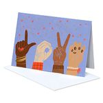 American Greetings Blank Card (Love in Sign Language)