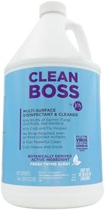 CleanBoss Botanical Disinfectant - Multi-Surface Cleaner - 128 oz - Kills 99.9% of Germs + Cold & Flu Viruses - Fresh Thyme Scent - No Rinse on Food Contact Surfaces - Pet Friendly