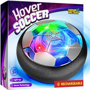 Ninja Blast Hover Soccer Ball for Kids - Boy Birthday Gifts - Indoor Toy Games Gift for Boys Age 6, 7, 8, 9, 10, 11, 12 Year Old - Light-Up Toys Game for Kid - 6-8, 8-12 - Gifts for 8 Year Old Boy