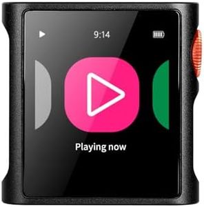 SHANLING M0 Pura Hi-Res MP3 Music Player with Bluetooth 5.0,Portable Digital Audio Player DAP Player, 2X CS43131 DAC,APP Control,LDAC/SBC/AAC,3.5mm/Type-C Jack,384kHz /32bit,250mW@32Ω,MTouch OS, Black
