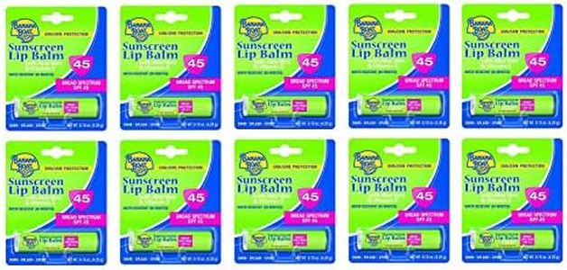 Banana Boat Spf#45 Lip Balm Sunscreen 0.15 Ounce (10 Pieces)