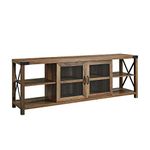 Walker Edison Furniture AZ70MX2DRO TV Stand, 70", Reclaimed Barnwood