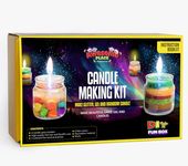 AWESOME PLACE - The Parent BREAK DIY Candle Making Kit for Kids: STEM Learning & Art and Craft, Gel, Glitter, and Colored Paraffin Wax Candles - Safe and Natural Chemistry Lab Kit | Activity Toy Kit for Boys and Girls, Ideal Birthday Gift and Return Gift for 3-12 Years to Adults | Make Homemade DIY Candles for Diwali | Pack of 1