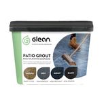 GLEAN Patio Grout | BASALT | 15kg - 20m² Coverage | Jointing Compound | Brush In Patio Grout For Paving Patios & Block Paving | Self Setting All Weather Application | Brush In Grout For Paving