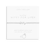 Joma Jewellery A LITTLE WIFEY FOR LIFEY Silver Plated Bracelet in 17.5 cm stretch