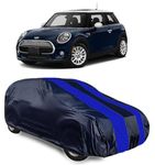 HEMSKAR All Weather car Body Cover Compatible with Mini Cooper/Dustptoof car Body Cover Mini Cooper Water Resistant Cover (Royal Blue_Without Mirror)