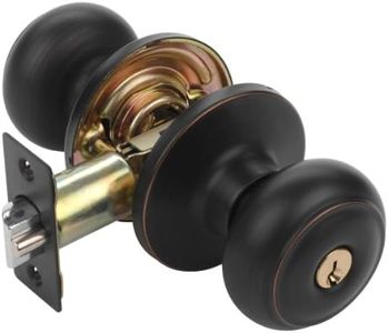 Dynasty Hardware SIE-00-12P Sierra Keyed Entry Door Knob, Aged Oil Rubbed Bronze