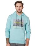 Amazon Brand - INKAST Men's Cotton Blend Neck Hooded Sweatshirt (INK-A23-SW-45_Sea Blue,Universal_L)