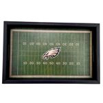 Philadelphia Eagles NFL Football Field Tray by Fan Creations - Decorative Team Logo Server with Handles for Food & Drink - for Game Day Entertaining or Tabletop Organizer - Show Your Eagles Pride