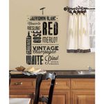 RoomMates RMK2649SCS Wine Lovers Peel and Stick Wall Decals