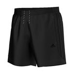 Adidas Men's Essentials 3-Stripes Chelsea Shorts - Black/Black, Large