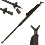 Nitehawk Adjustable Black Hunting/Shooting Air Rifle Monopod Walking Stick