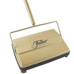 Fuller Brush 17031 Electrostatic Carpet and Floor Sweeper with Additional Rubber Rotor-9" Cleaning Path-Rich Gold